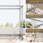 Large Outdoor 1000lb Clothing Garment Rack Clothes Drying Hanger Stainless Steel