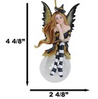 Cordelia Autumn Witch Bubble Rider Fairy Ornament Amy Brown Holiday Collection