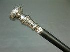 Vintage Brass Handle Walking Stick Victorian Cane Solid Wood Gift Antique Style