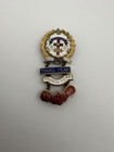 Baptist Sunday School Attendance Award  1-5th Year Gold Tone Enamel Pin Vtg 