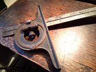 L s  Starrett No  12 Protractor Square C w 12  4 Grad  Rule - Usa For Parts