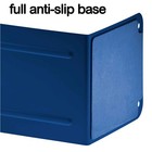 Premium Metal Bookends Heavy Duty Deep Blue Color 1 Pair
