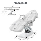 White Electric Facial Bed Massage Table Tattoo Chair Beautysalon W remotecontrol
