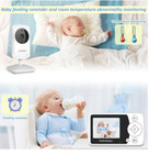 Vtimes Hb31 White Black 2 4 Ghz Tft Lcd Digital Wireless Video Baby Monitor