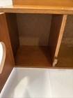 Wooden Wall Shelf With Two Doors And Heart Accent