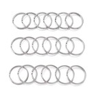 1000pcs 25mm Split Key Ring Connectors - Double Loop Metal Keychain For Jewelry