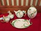 2005 Disney Tinkerbell Spring Meadow Tea Set Teapot Creamer Cookie Jar 