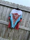 Insane Vintage Liquid Blue Native American Eagle All Over Print Tee Usa Xl  90s