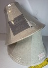 Elegant Interiors Table Lamp Shades Linen Fabric Cream Pair Set Of 2 New