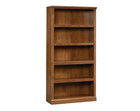 Oiled Oak Finish Wooden 5 Shelf Bookcase Bookshelf Tier Cabinet Storage Office