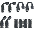  6an Fuel Line Hose Kit Black Nylon Ptfe Teflon Oil Line Hose With 20 Feet