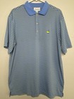 Masters Performance Men s L Polo Shirt Striped Golf Augusta National Golf Course