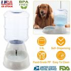 Automatic Dog Cat Auto Water Feeder Pet Self Dispenser Waterer Feeding Dish Bowl