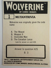Vintage 1988 Marvel Wolverine Comic Images 50 Card Set Complete