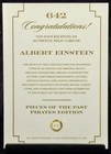 2025 Pieces Of The Past Pirates Albert Einstein Hand Written Document Relic Rare