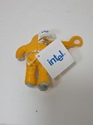 Intel Bunny People Clip On Plush     4 5  Suit Yellow Space Man Vintage 1997