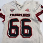 Game Worn Used Jersey Northern Illinois Huskies Niu Football Adidas Size 2xl  66