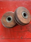 Vintage Amish Made Wood Barn Door Rollers