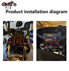 Tdz A Pair Black 2   Inch Rise Handlebar Risers Extension For Harley C-black