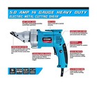 Wild Edge Electric Metal Shear  14 Guage 5 0 Amp Variable Speed Swivel Head H   