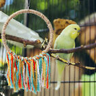 Bird Toy Parrot Hanging Chewing Toy Colorful Cotton Rope Ring Swing Perch