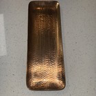Vintage100  Pure Copper Tray Rectangular Metal Serving Tray  Platter For Parties