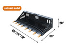 Landhonor 66  Skid Steer Skeleton Rock Bucket Universal Quick Attach Attachments