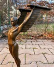 Icarus Bronze Statue Art Winged Sculpture Warrior Nude Marble Deco Man Greek Art