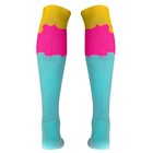 Mk Socks Electro Hype Drip Otc Baseball  Football Socks - Yellow  Neon Pink 