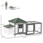 Chicken Coop Rabbit Hutch House Large Wooden Outdoor Hen Pet Hen Run Cage