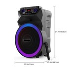 18  Portable 4500watt Party Speaker Rechargeable Heavy Bass Wireless Mic Remote