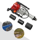 Gas Powered T Post Driver Fence Pile Driver Pounder Toolkit W 3 Heads 52cc 2 3hp
