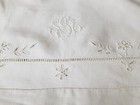 Gorgeous Antique Linen Huge Towel French Country Farmhouse Linens monogram