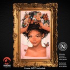 Bouquet By Ivy Dolamore 18x24 Inch Flower And Butterfly Decorated Hair Poster