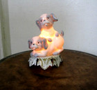 Vintage Two Puppies Night Light Portable Lamp Underwriters Laboratories