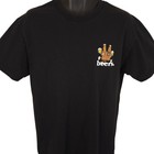 Beer Buds T Shirt Mens Size Large Black Made In Usa
