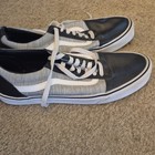Vans Low-top Lace-up Skate Skateboarding Shoes Black gray white Colorway