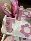 Melissa And Doug Beauty Salon Wood Station With 11 Accessories  some Missing 