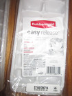 2 New Rubbermaid Easy Release Ice Cube Trays White Bpa Free   tc2