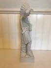 Vtg Possibly Antique Parianware Bisque Native American Man Figurine Match Holder