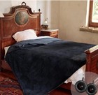 84  X 90  Electric Heated Plush Blanket Queen Size Dual Controllers 10 Heating  