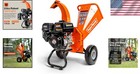 Powerful Mini Wood Chipper - Lightweight 85 Lbs  Epa Certified Safety Features