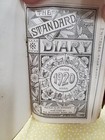 Vintage Leather Diary  Standard Diary 1920 Pocket Calendar