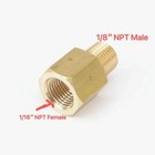 1 16  Npt Female To 1 8 Male Npt Coupling Brass Pipe Fitting Gauge Adapter