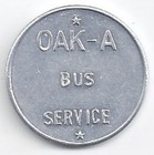Oak-a Bus Service-oakmont  Pennsylvania Transit Token  Pa 723 A