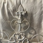 Heavy Cast Iron Cross Ornate Large 23    X 19    Garden Home Decor Wall Vintagewhite