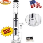 16 5  Heavy Glass Bong Percolate Bongs Smoking Hookah Water Pipe 18mm Bowl New
