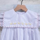Lullaby Set Vintage Duck Dress Easter White Scalloped Collar Toddler Girl 3t