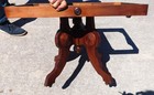 Walnut Victorian Marble Top Coffee Table
