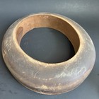 Antique Unmarked Wood Hat Block Millinery Hatters Brim Mold Form 936 7 2 3 8